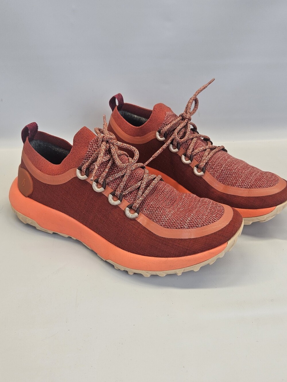Allbirds Shoes Mens Trail Runners SWT Diablo Orange Lace Up Running Size 12